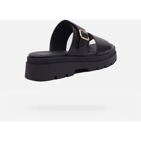 Black women's slippers Geox Adacter S - Women's
