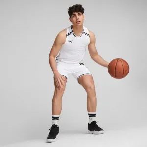 Puma HOOPS TEAM GAME JERSEY Pánsky dres, biela, veľkosť