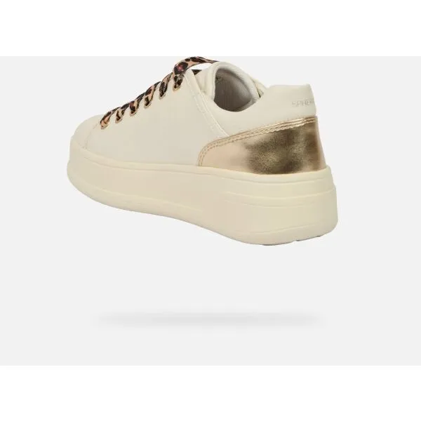 White Women's Geox Spherica Ecub-2 Sneakers - Women's