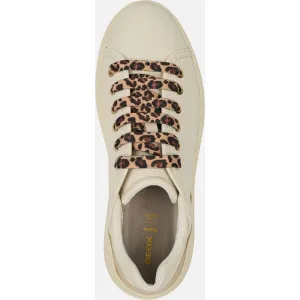 White Women's Geox Spherica Ecub-2 Sneakers - Women's