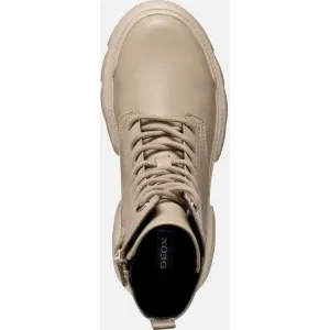 Beige Girls Ankle Boots Geox Junette - Girls