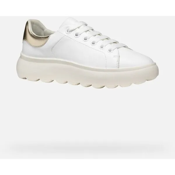 White women's sneakers Geox Spherica EC4.1 - Women's