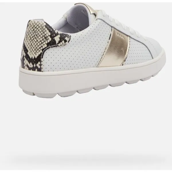 White women's sneakers Geox Spherica ECUB-1 - Women's