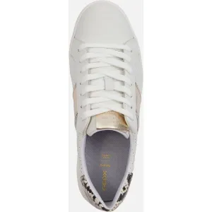 White women's sneakers Geox Spherica ECUB-1 - Women's