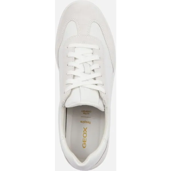 White men's sneakers Geox Spherica Ecub-1 - Men's
