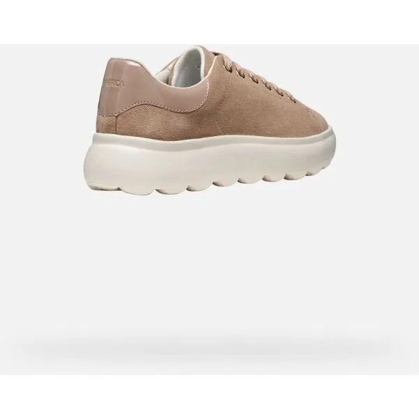 Beige women's sneakers Geox Spherica EC4.1 - Women's