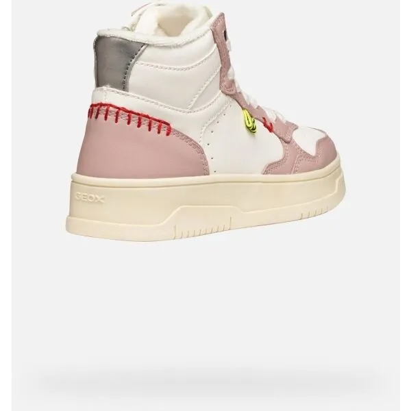 White Girls Geox Lestrella Sneakers - Girls