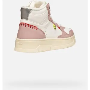 White Girls Geox Lestrella Sneakers - Girls