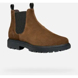 Brown men's ankle boots Geox Spherica EC7 - Men's