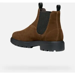 Brown men's ankle boots Geox Spherica EC7 - Men's