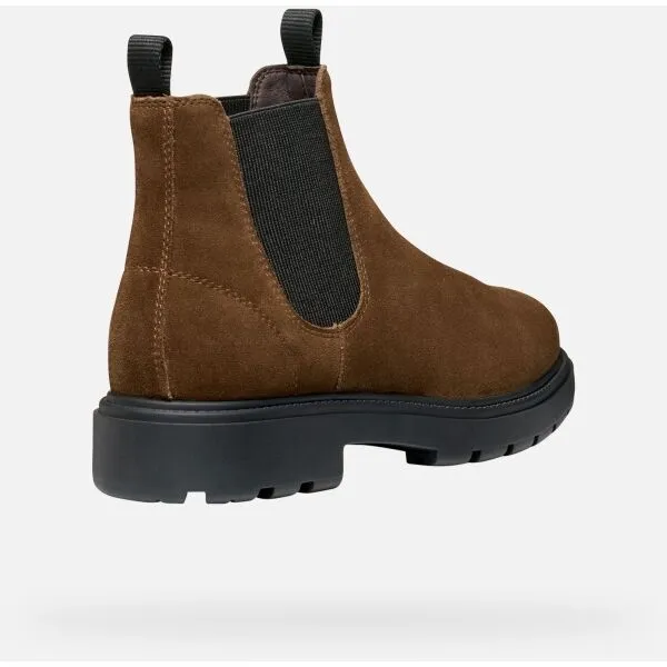 Brown men's ankle boots Geox Spherica EC7 - Men's