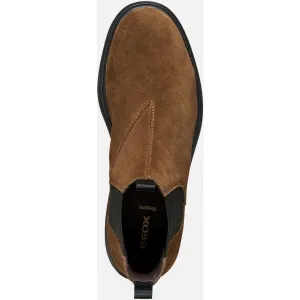 Brown men's ankle boots Geox Spherica EC7 - Men's