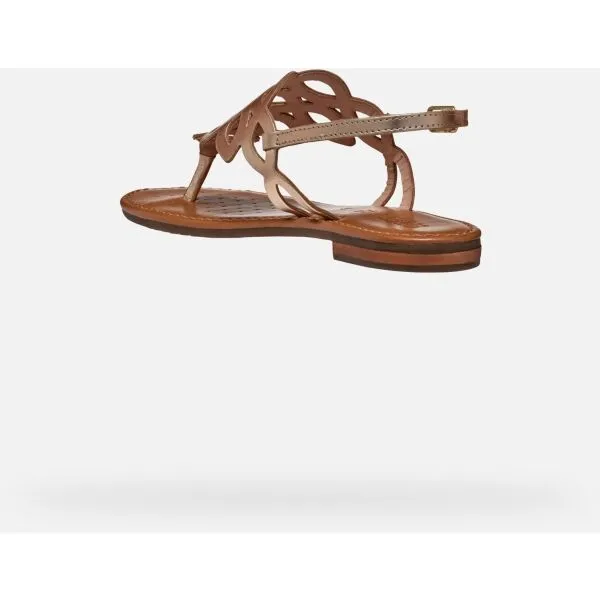 Gold women's sandals Geox Sozy S - Women's