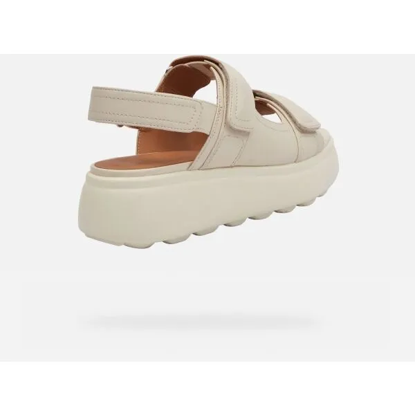 Cream women's sandals Geox Spherica EC4.1 S - Women's