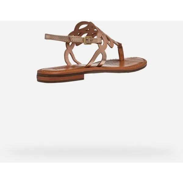 Gold women's sandals Geox Sozy S - Women's
