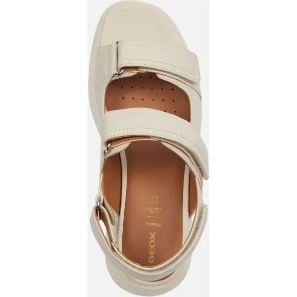 Cream women's sandals Geox Spherica EC4.1 S - Women's