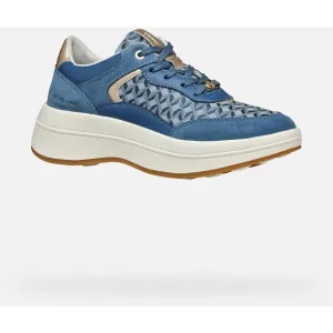 Light blue women's sneakers Geox Spherica ECUB-3 - Women's