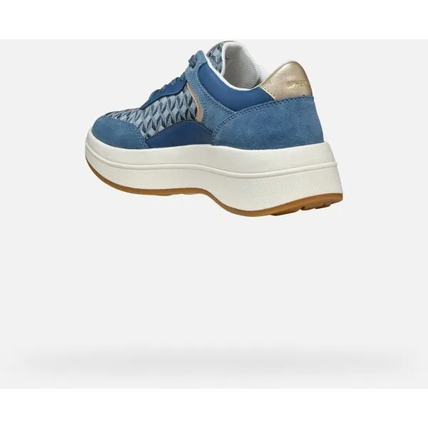 Light blue women's sneakers Geox Spherica ECUB-3 - Women's