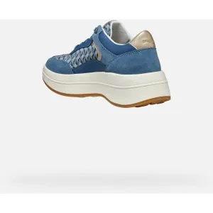 Light blue women's sneakers Geox Spherica ECUB-3 - Women's