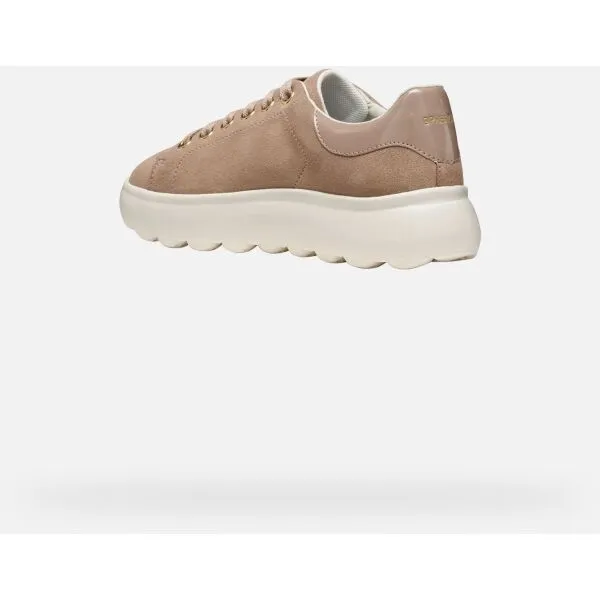 Beige women's sneakers Geox Spherica EC4.1 - Women's