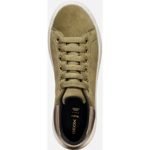Khaki Women's Geox Spherica EC4.1 Sneakers - Women's