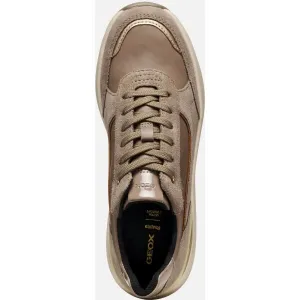 Beige women's sneakers Geox Spherica EC13 - Women's