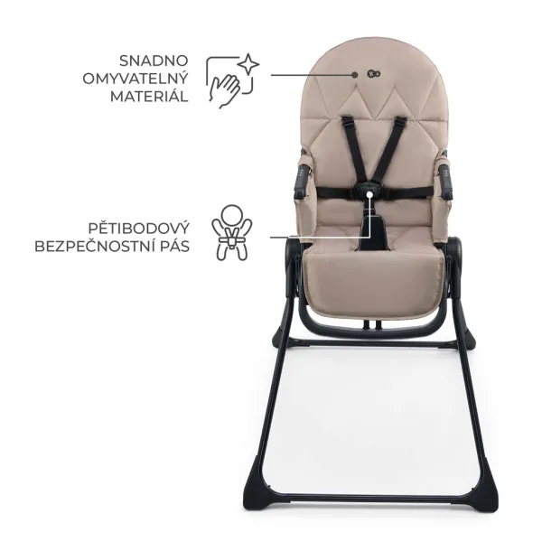 Jedálenská stolička Kinderkraft Binci Farba: Beige