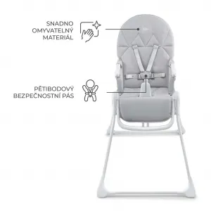 Jedálenská stolička Kinderkraft Binci Farba: Light grey