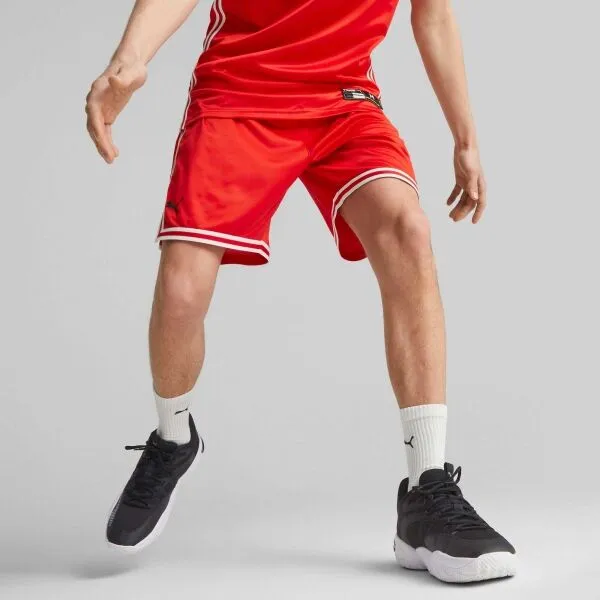 Puma HOOPS TEAM GAME SHORT Basketbalové trenírky, červená, veľkosť