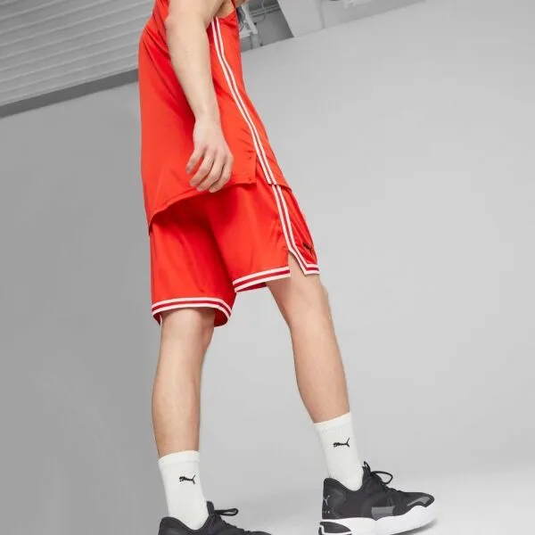 Puma HOOPS TEAM GAME SHORT Basketbalové trenírky, červená, veľkosť