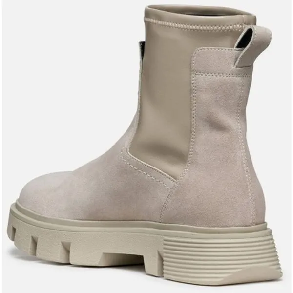 Beige women's ankle boots Geox Vilde - Women's