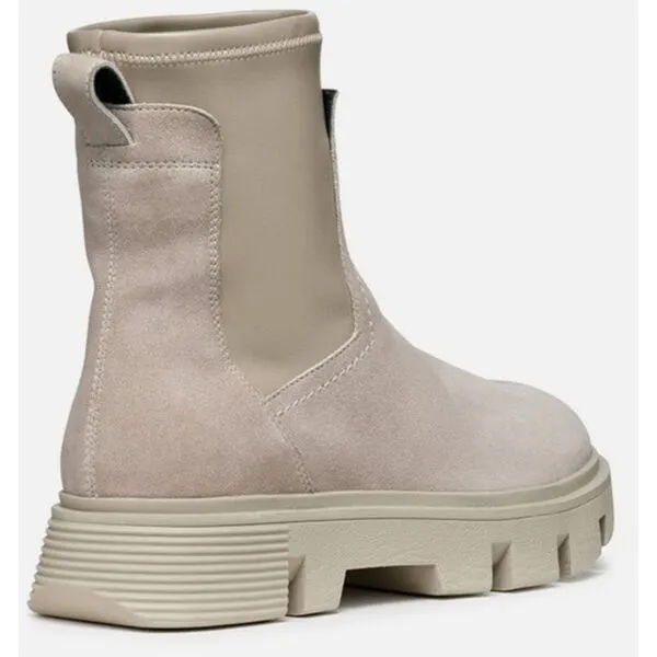 Beige women's ankle boots Geox Vilde - Women's