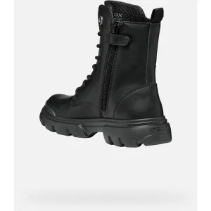 Black Girls Ankle Boots Geox Junette - Girls
