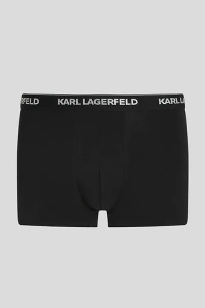 Spodná Bielizeň Karl Lagerfeld Shine Elastic Trunk Black