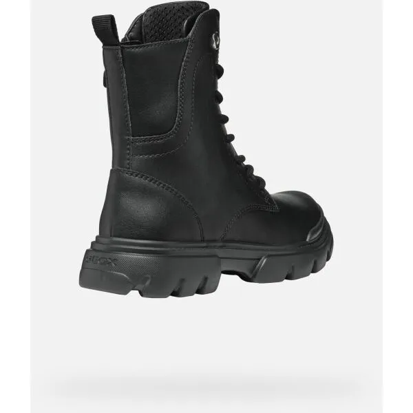 Black Girls Ankle Boots Geox Junette - Girls