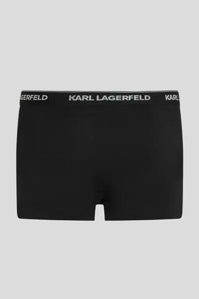 Spodná Bielizeň Karl Lagerfeld Shine Elastic Trunk Black