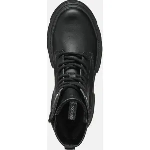 Black Girls Ankle Boots Geox Junette - Girls
