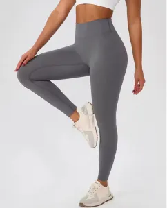 Zateplené push-up sivé legíny Veľkosť: M