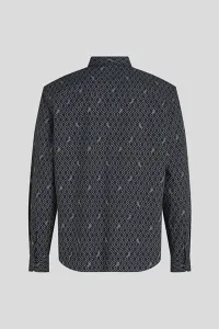 Košeľa Karl Lagerfeld Geometric Aop Lslv Shirt Peacoat