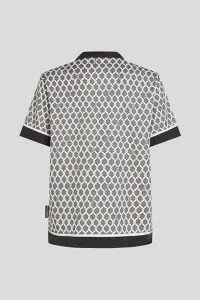 Košeľa Karl Lagerfeld Rope Aop Sslv Shirt Sedona Sage