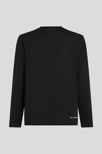 Tričko Karl Lagerfeld Essential Ls T-Shirt Black