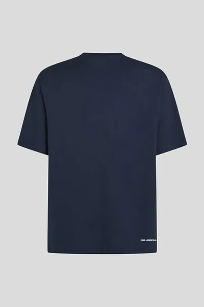 Tričko Karl Lagerfeld Geometric Placement T-Shirt Peacoat