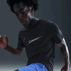 Pánske tréningové tričko s krátkym rukávom NIKE M NK DF TEE HBR BLACK WHITE