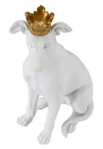Mauro Ferretti Dekorativní soška Dog 33 cm bílá