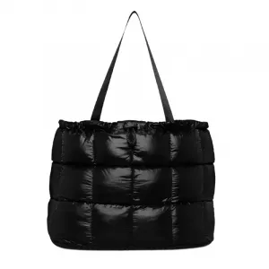 Dámska taška cez rameno NIKE Puffle Tote Bag 2.0 black iron grey black