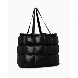 Dámska taška cez rameno NIKE Puffle Tote Bag 2.0 black iron grey black