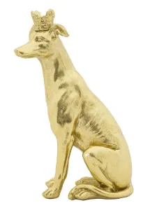 Mauro Ferretti Dekorativní soška Dog 33 cm zlatá