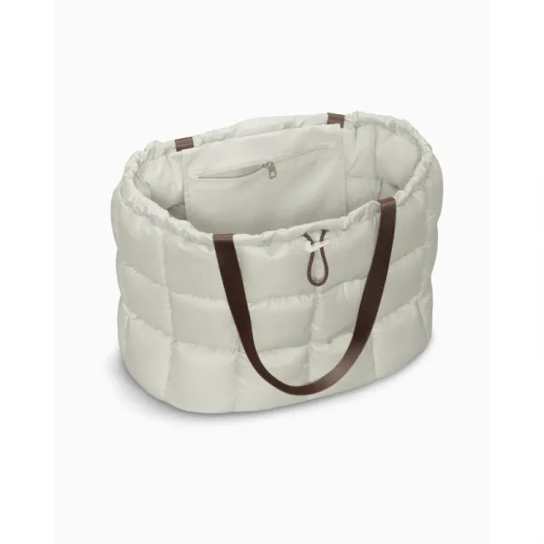Dámska taška cez rameno NIKE Puffle Tote Bag 2.0 light bone mink brown sail