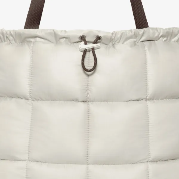 Dámska taška cez rameno NIKE Puffle Tote Bag 2.0 light bone mink brown sail