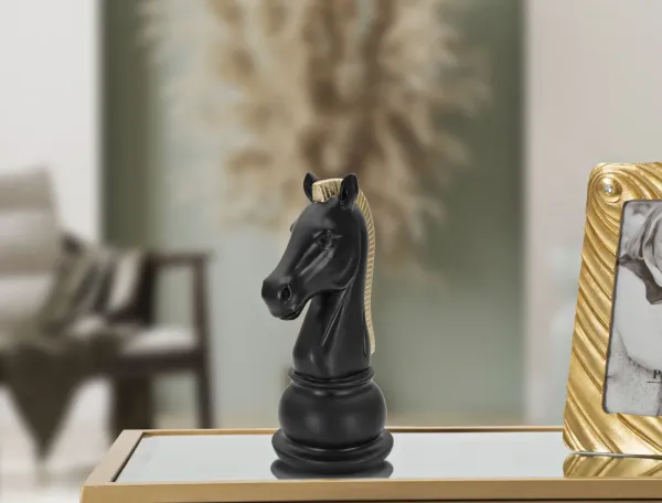 Mauro Ferretti Dekoratívna soška Horse 19 cm čierna